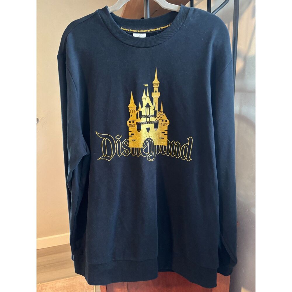 Vintage Disney Parks Disneyland Castle Graphic Pullover Sweatshirt Sz XL